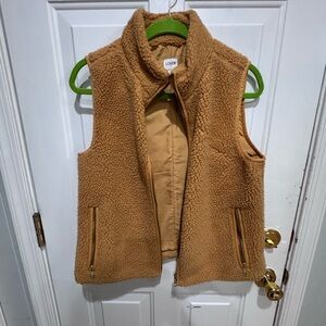 J. Crew Tan Sherpa Vest